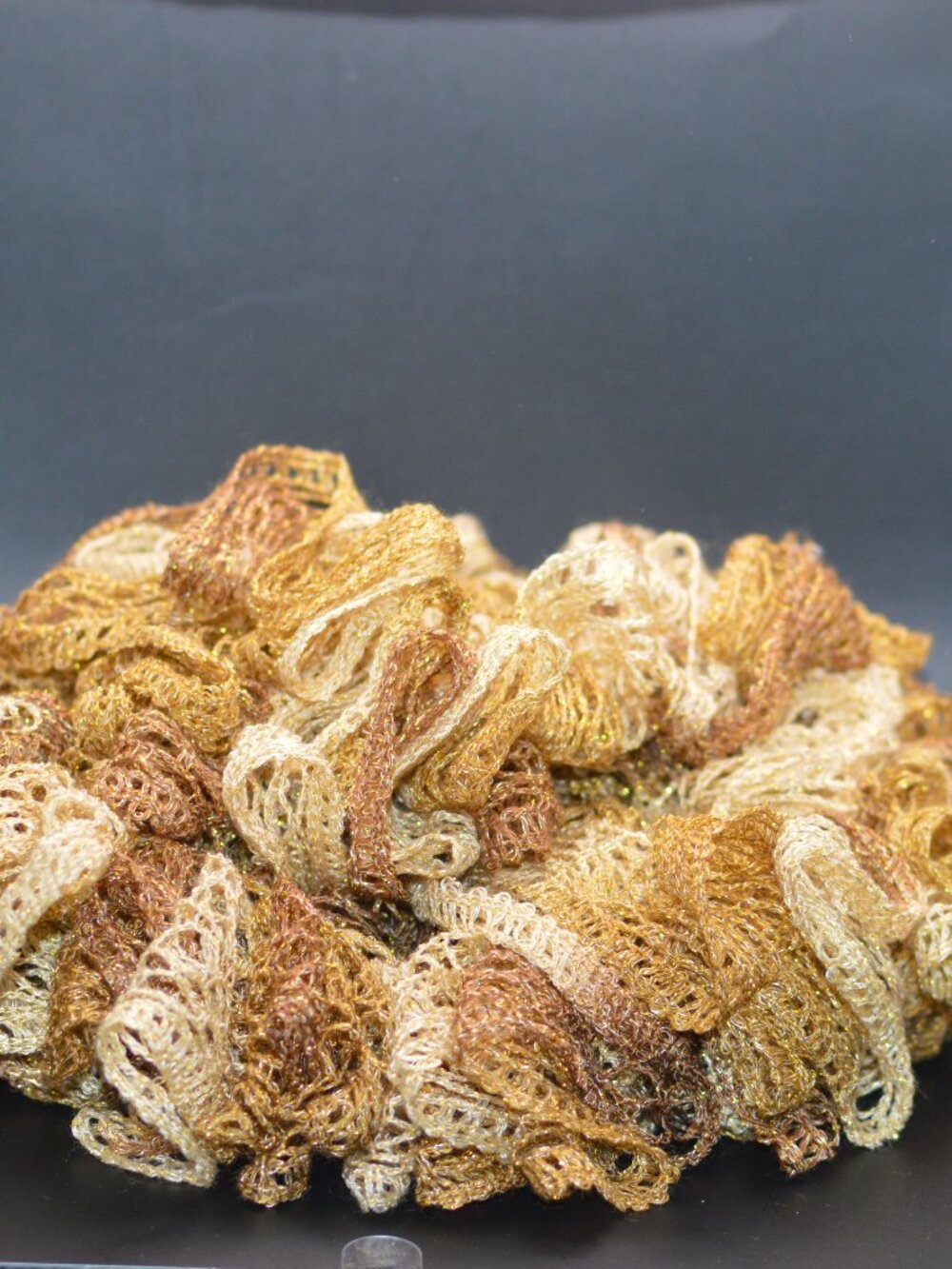 Homemade Gold Ruffle Scarf 8 ft